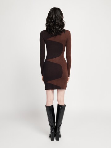 Casa Mara Dress in Brown: back