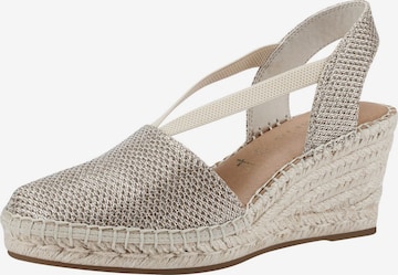 TAMARIS Slingpumps in Zilver: voorkant