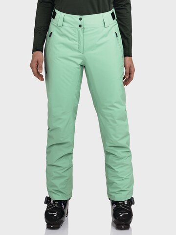 Regular Pantalon outdoor 'Pine' Schöffel en vert : devant