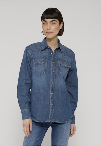 REPLAY Blouse in Blauw: voorkant