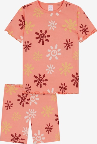 SCHIESSER Nachtkledij ' Girls World ' in Oranje: voorkant