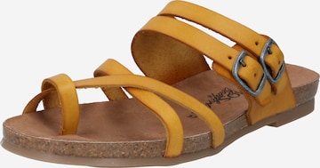 COSMOS COMFORT Teenslipper in Geel: voorkant