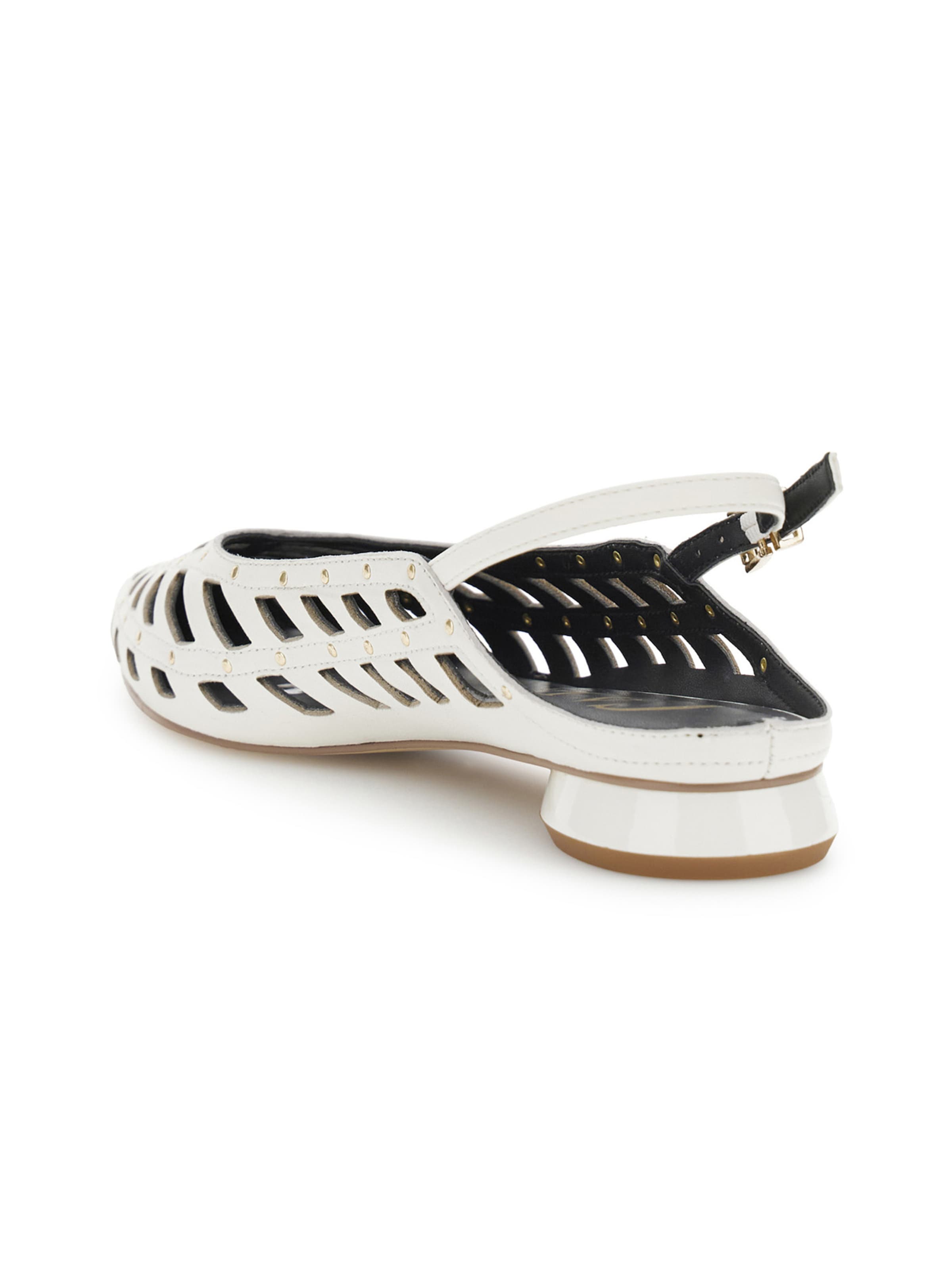 CAFè NOIR Strap ballerina in White