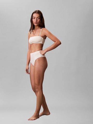 Calvin Klein Swimwear Bandeau Bikinitop 'Essentials' in Beige