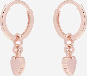 Ted Baker Earrings 'Tiny Heart Huggie' in Gold: front