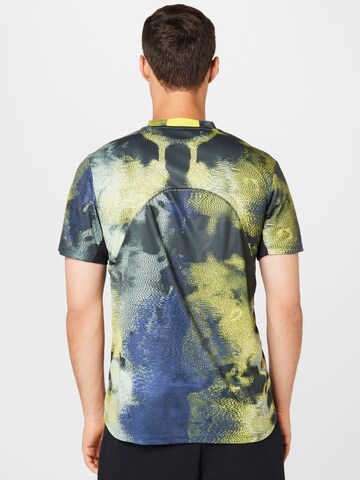 ADIDAS SPORTSWEAR Functioneel shirt 'D4T Hiit Allover Print' in Blauw