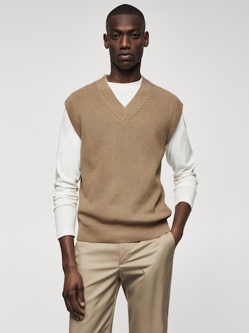 MANGO MAN Spencer 'Sicilia' in Beige: voorkant