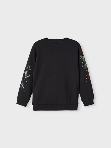 NAME IT - Sweatshirt 'BAMBO' em preto