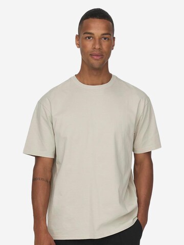 Only & Sons Shirt 'Onsfred' in Beige