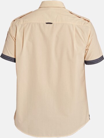 Jan Vanderstorm Comfort fit Button Up Shirt ' Skirnir ' in Beige