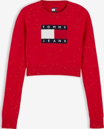 Pull-over Tommy Jeans en rouge : devant