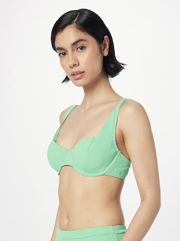 ROXY Balconette Bikini top 'COLOR JAM' in Green: front