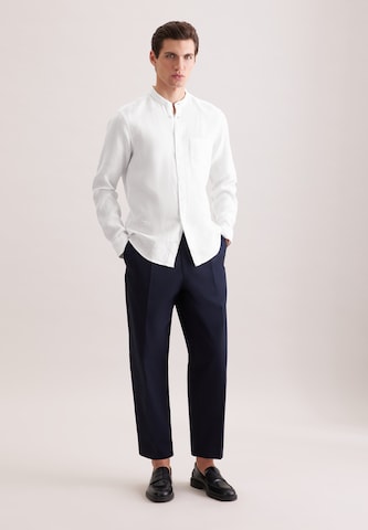 SEIDENSTICKER Comfort Fit Hemd 'Schwarze Rose' in Weiß