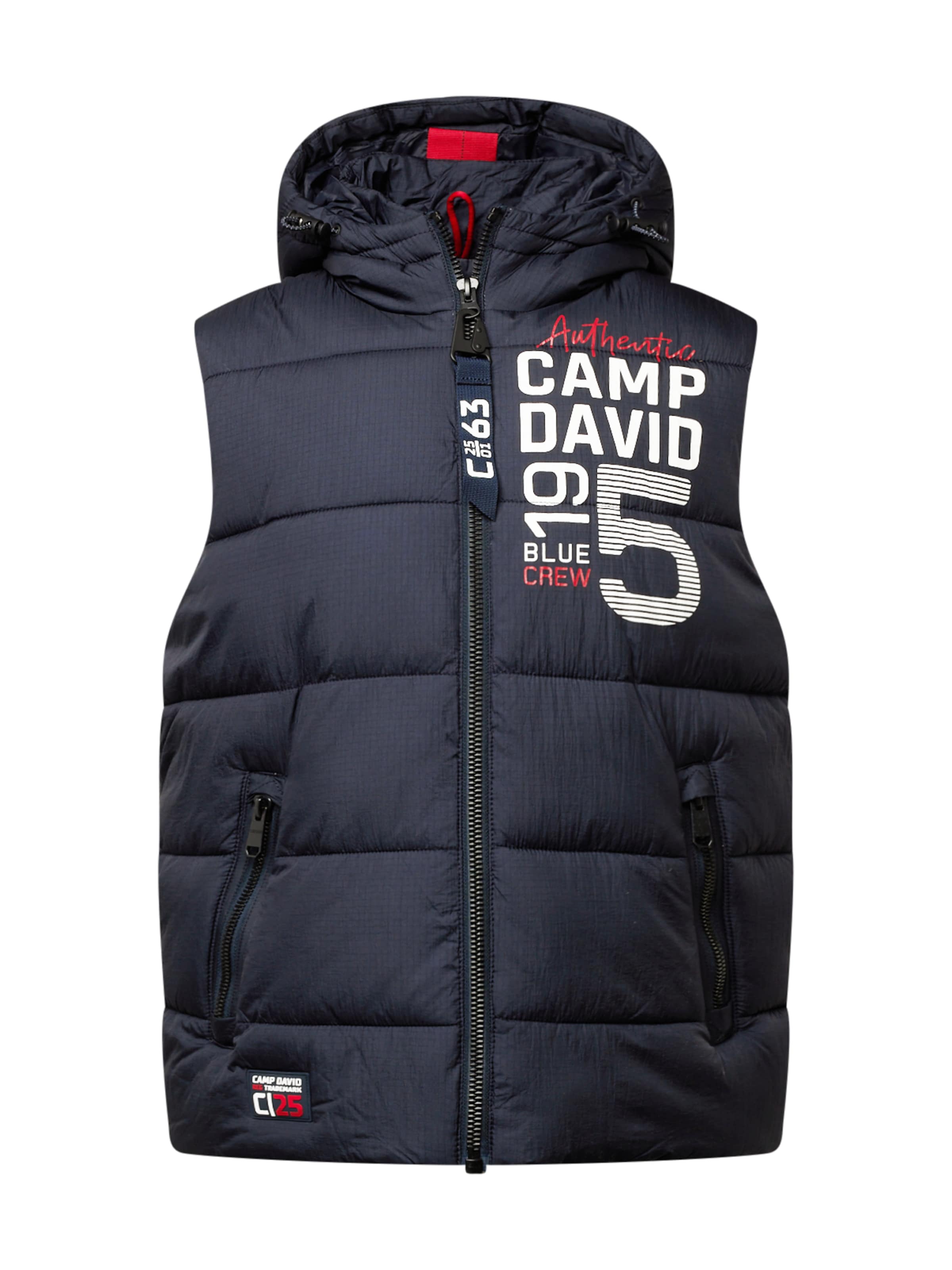 CAMP DAVID Brezrokavnik | modra barva: sprednja stran