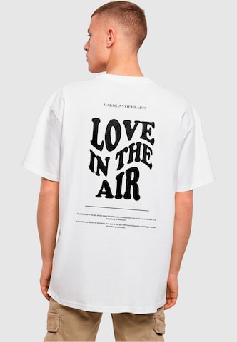 Merchcode Shirt 'Love In The Air' in White: front