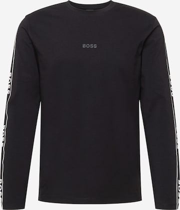 BOSS Orange Majica 'Twrapped' | črna barva: sprednja stran