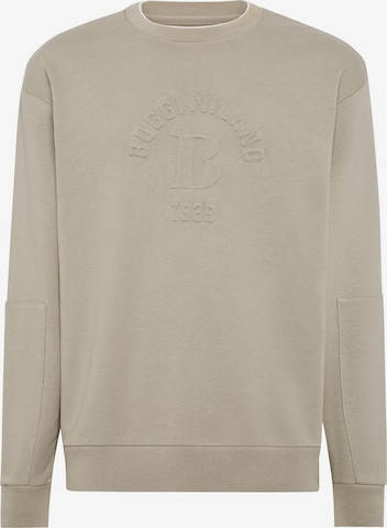Sweat-shirt 'SUSTAINABLE' Boggi Milano en gris : devant
