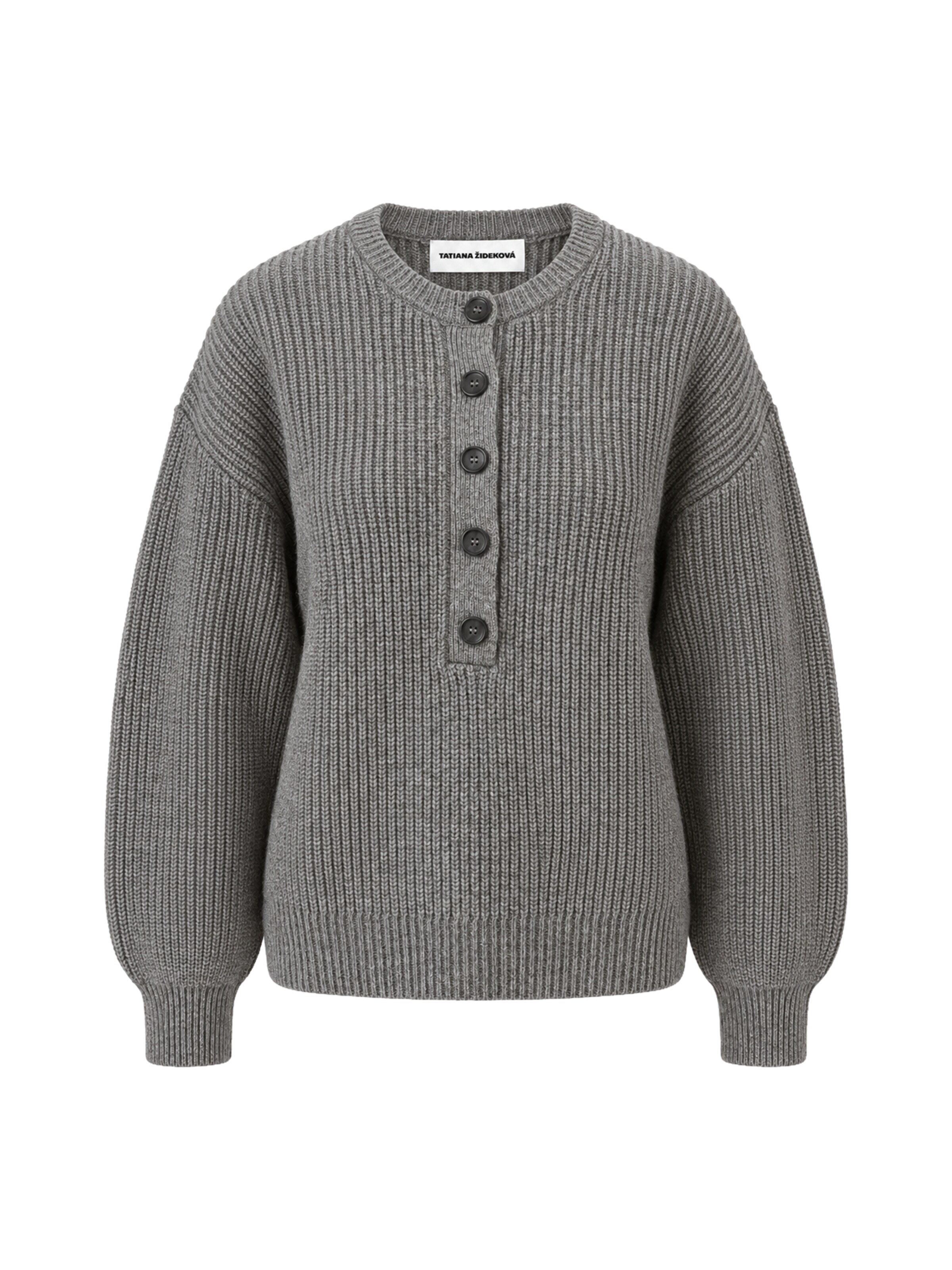 Pullover di Tatiana Zidekova in grigio: frontale