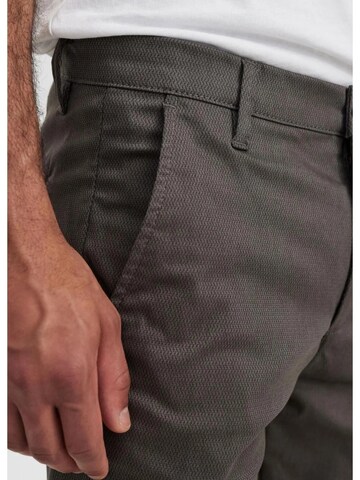 GABBA Конический (Tapered) Брюки-чинос 'Pisa' в Серый