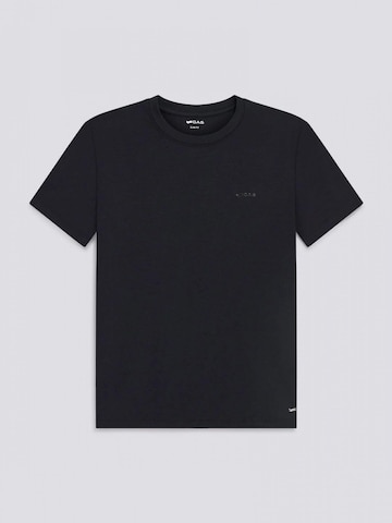 T-shirt GAS en noir : devant