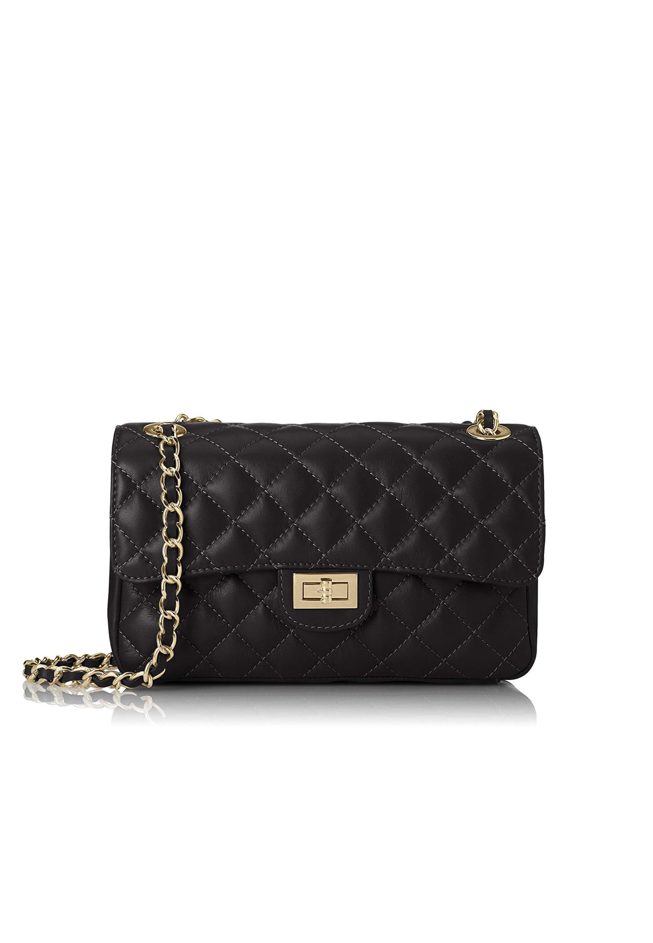 CHICCA BORSE Crossbody Bag in Black: front