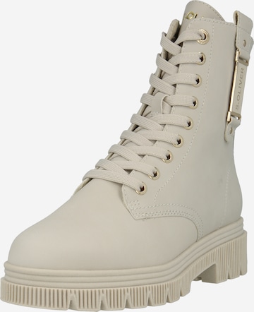 s.Oliver Schnürstiefelette in Beige: Vorderseite