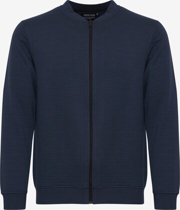 INDICODE JEANS Sweatjacke 'Bronte' in Blau: predná strana