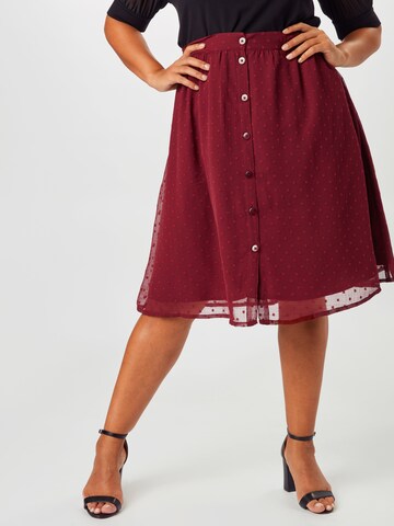 ABOUT YOU Curvy Rok 'Frauke' in Rood: voorkant