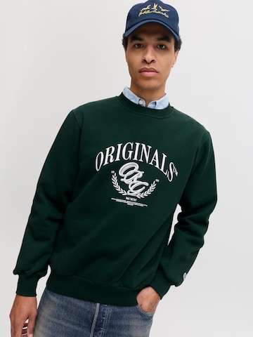JACK & JONES - Sweatshirt 'JORFREDERIKSBERG' em verde