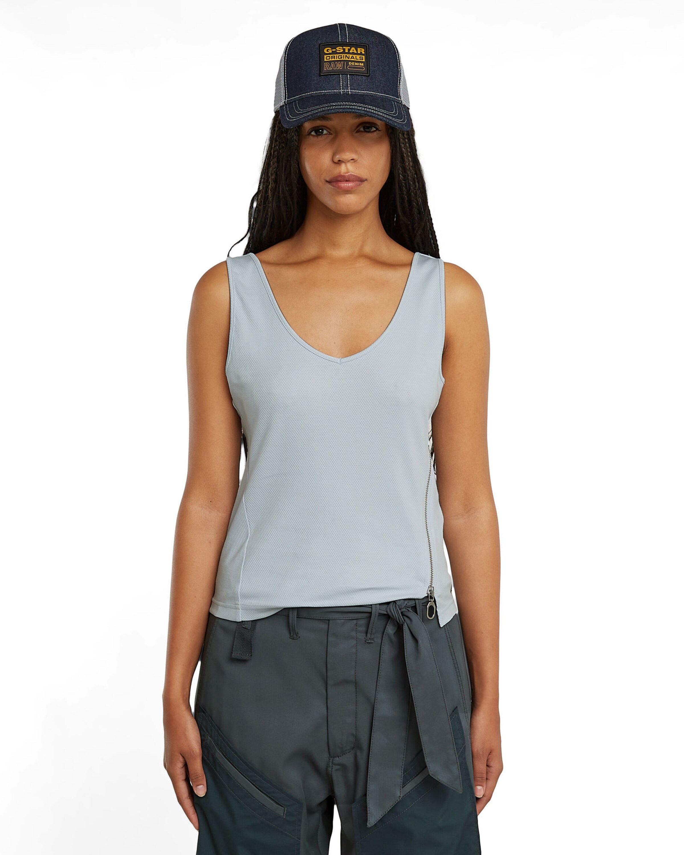 G-STAR Top in Blauw: voorkant