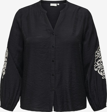 ONLY Carmakoma Blouse in Zwart: voorkant