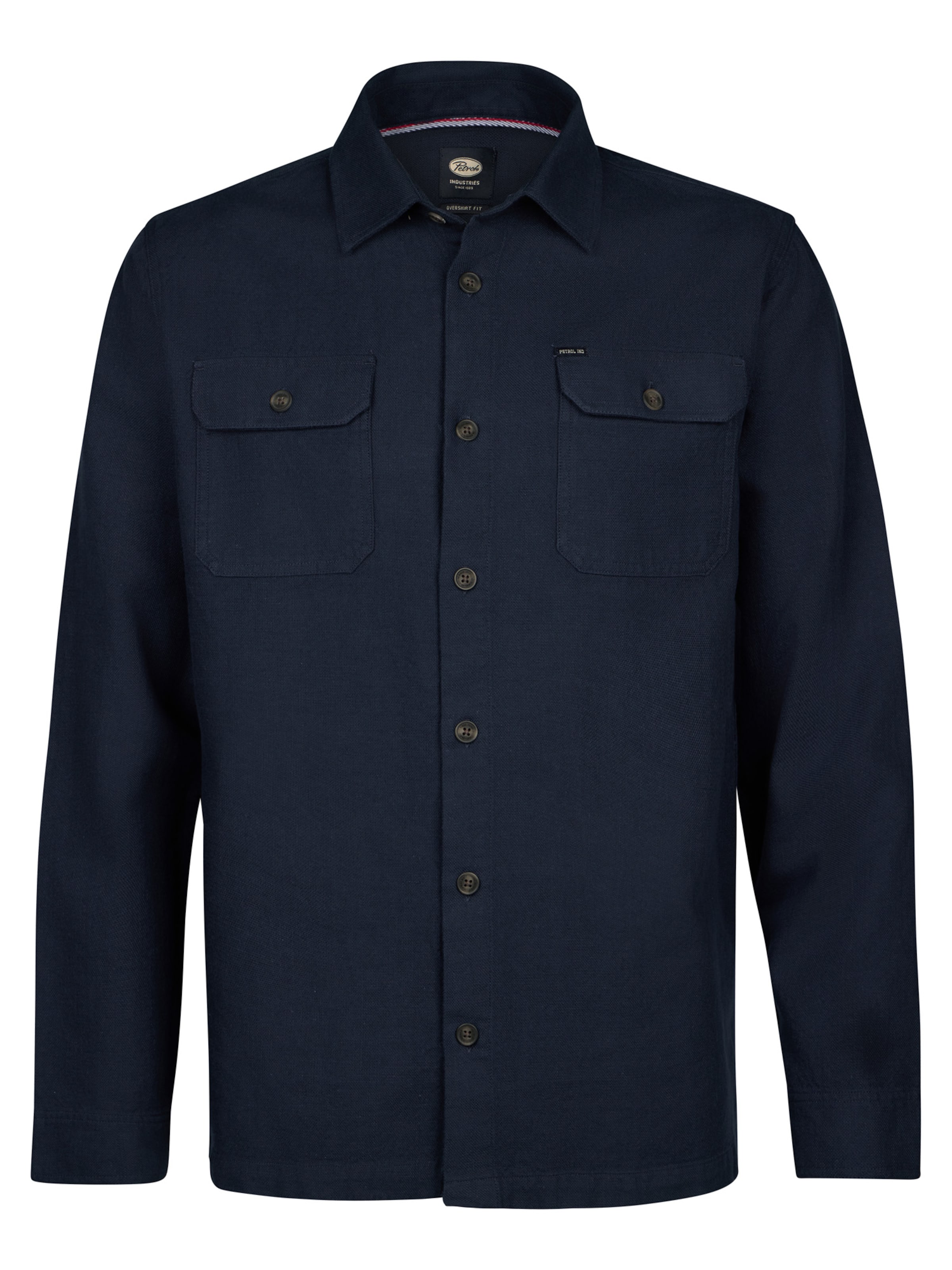 Petrol Industries Regular fit Klederdracht overhemd 'Aurora' in Blauw: voorkant