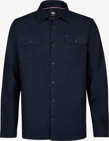 Coupe regular Chemise folklorique 'Aurora' Petrol Industries en bleu : devant