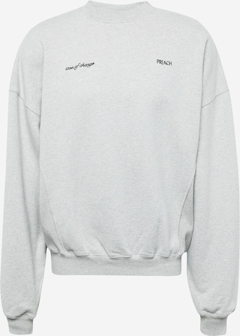 Preach Sweatshirt 'Icon of Change' i grå: framsida