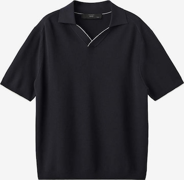 MANGO MAN Poloshirt 'Milo' in Schwarz: Vorderseite