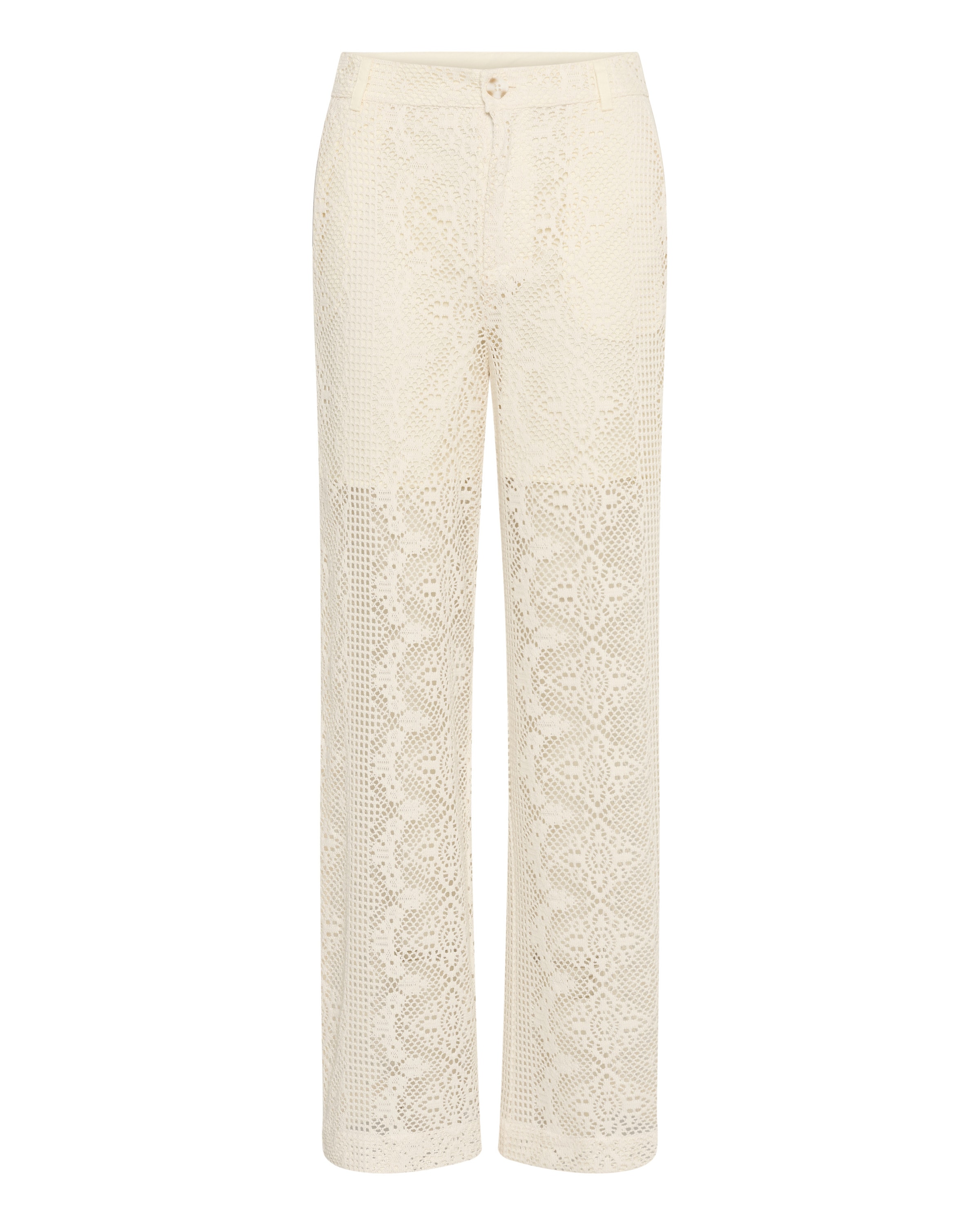 SAINT TROPEZ Regular Hose in Weiß: Vorderseite