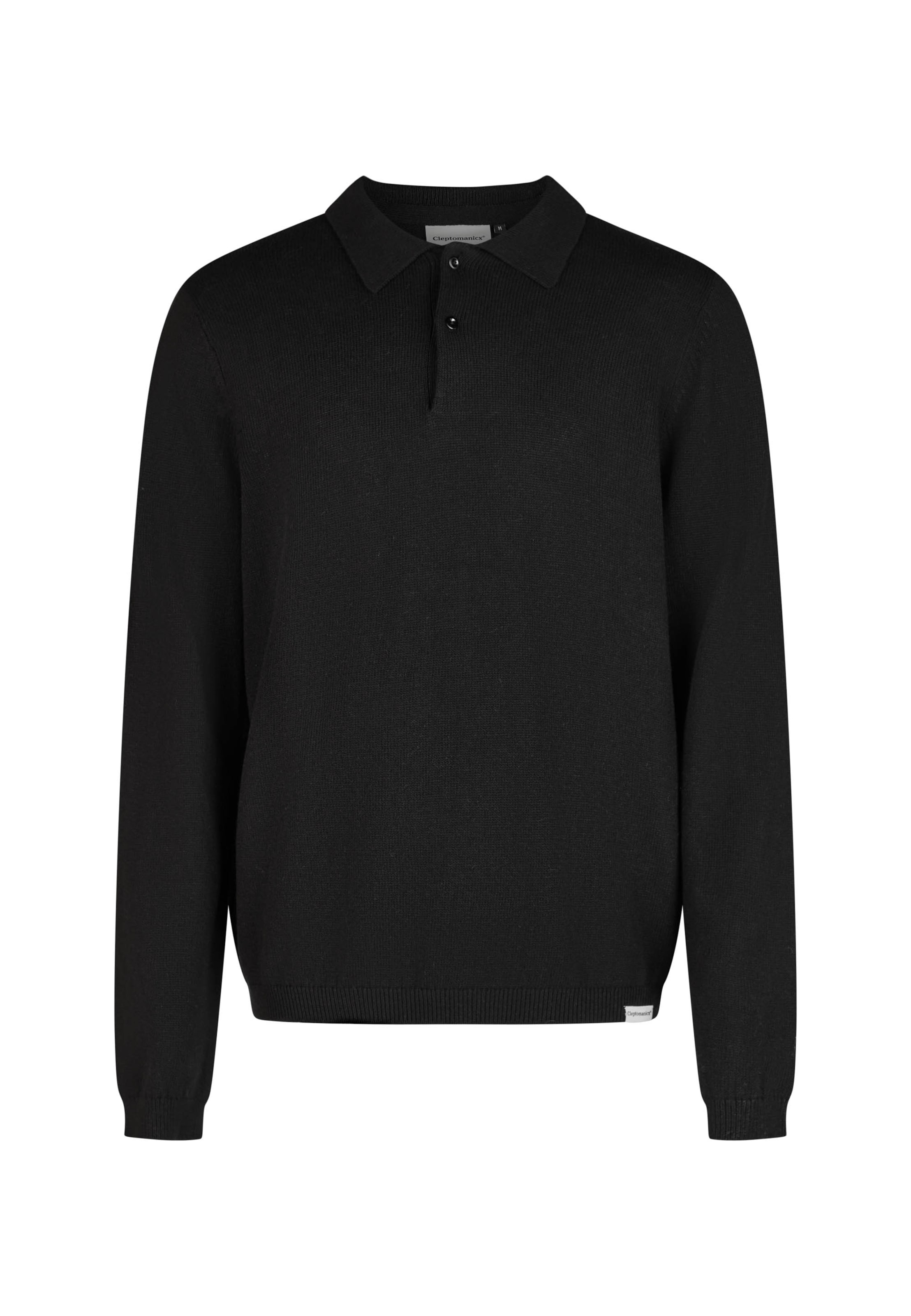 Cleptomanicx Pullover in Schwarz: Vorderseite