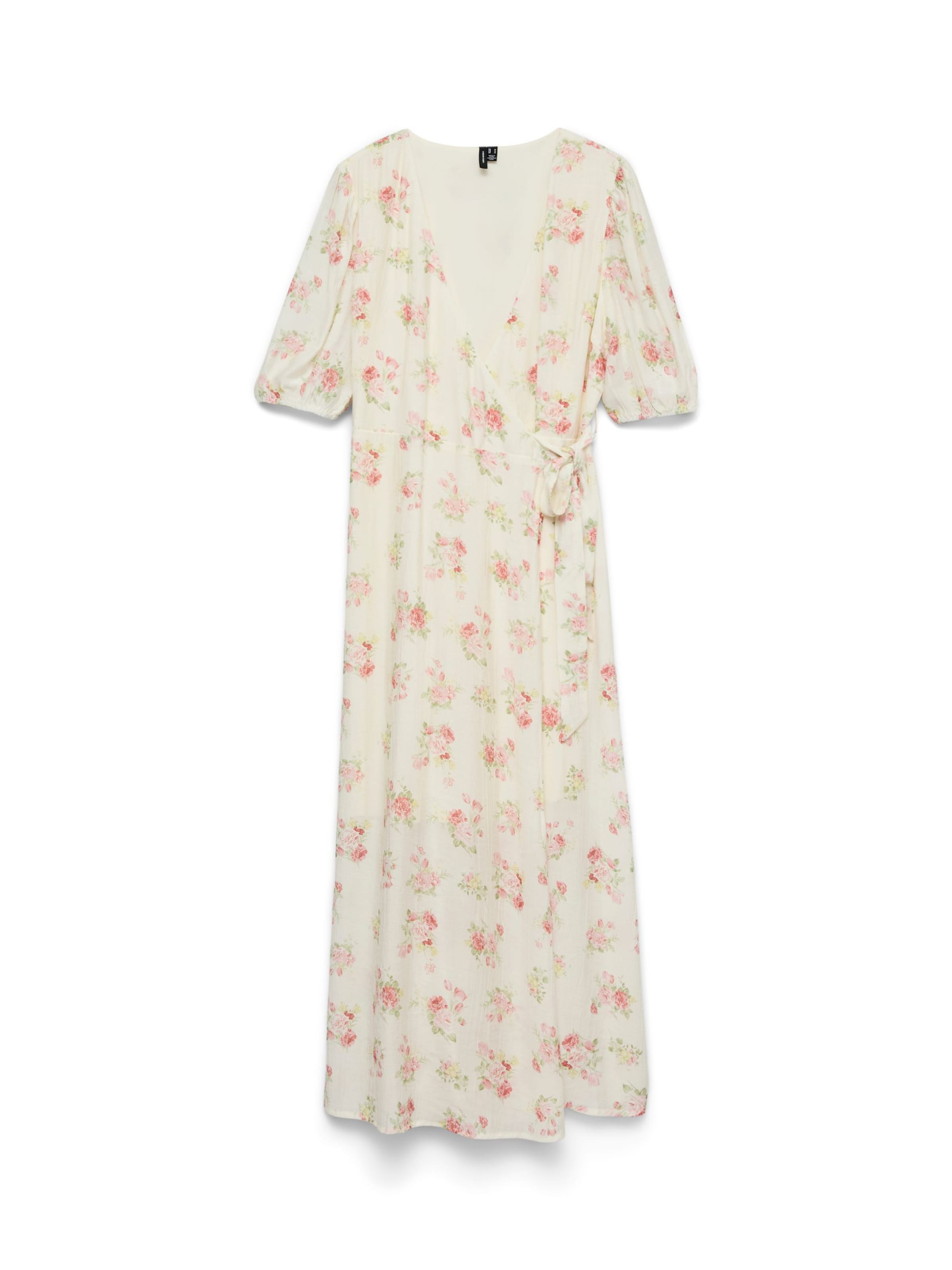 Robe 'VMCBella' Vero Moda Curve en beige : devant