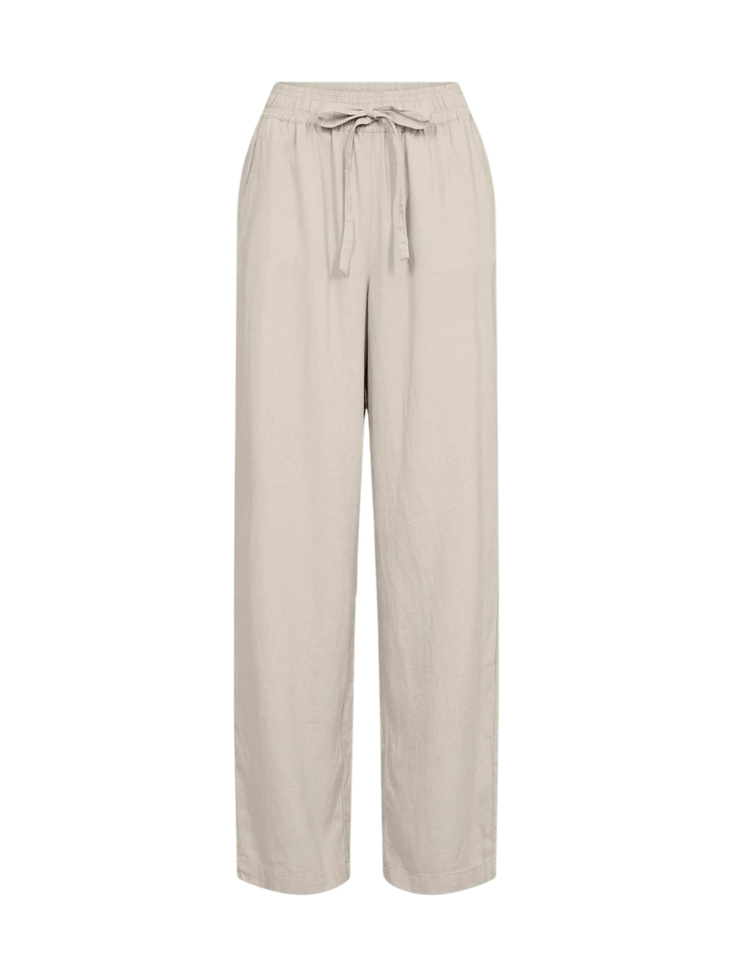 Soyaconcept Loosefit Broek ' INA ' in Beige: voorkant