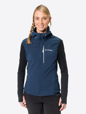 VAUDE Sportbodywarmer 'W Larice VE II' in Blauw: voorkant