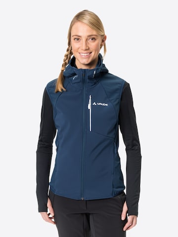 VAUDE Sportbodywarmer 'W Larice VE II' in Blauw: voorkant