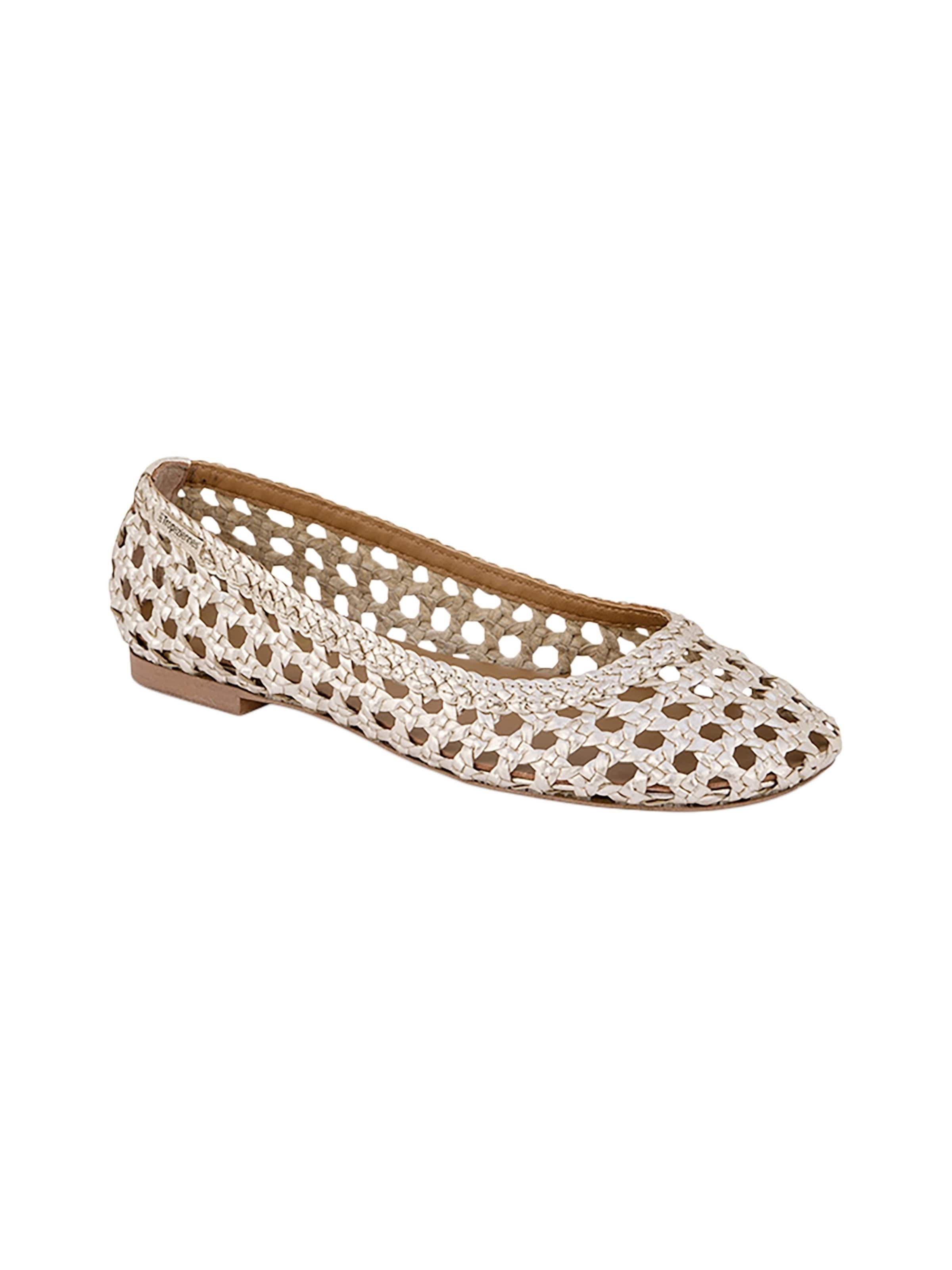 Les Tropéziennes Ballerina 'Lederballerina Ziggy' in Goud