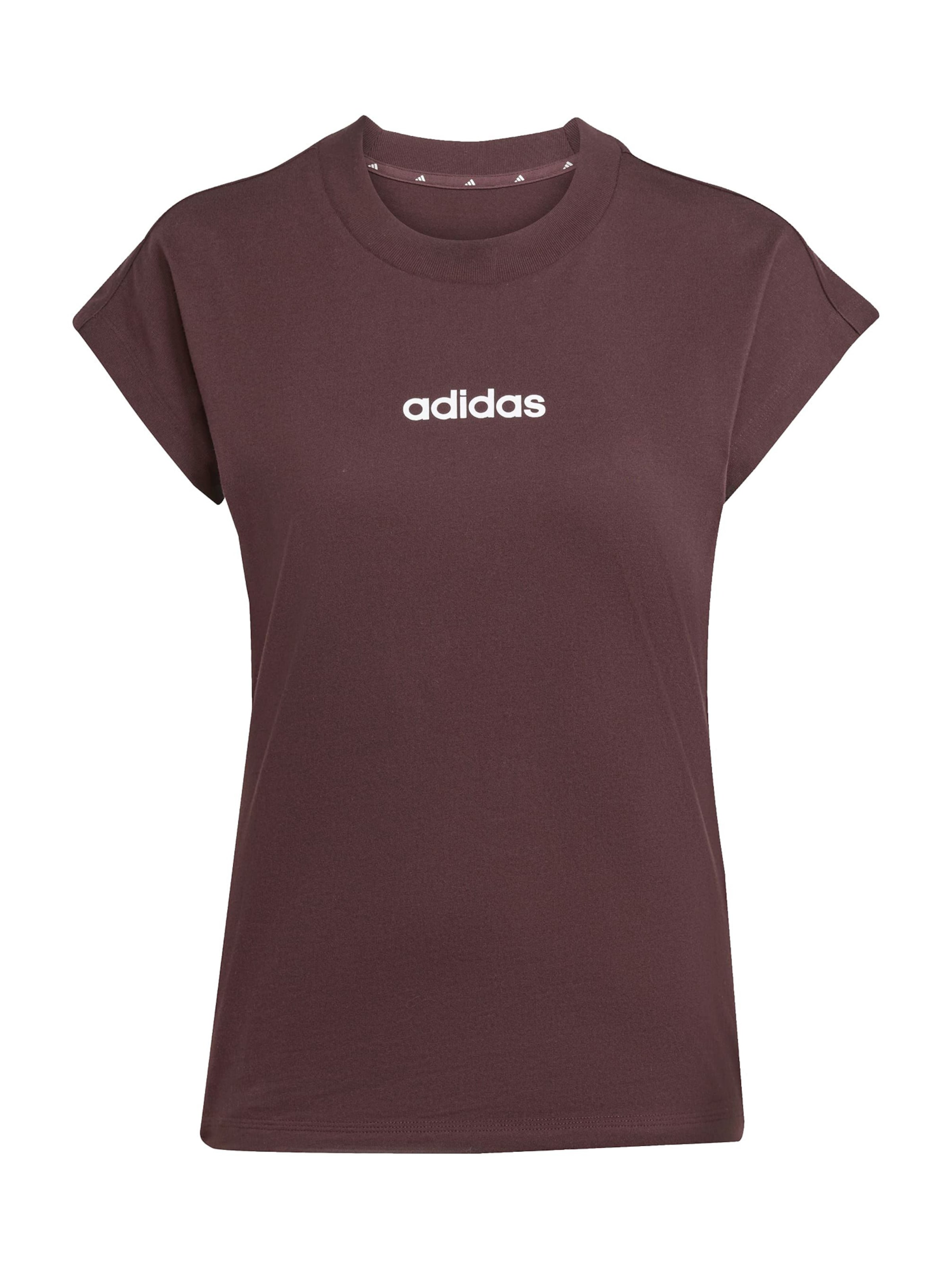 ADIDAS SPORTSWEAR Функционална тениска 'Essentials' в кафяво: отпред