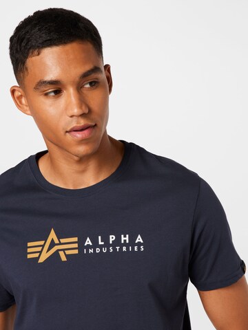 ALPHA INDUSTRIES Μπλουζάκι σε μπλε