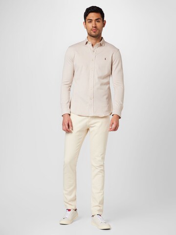 Polo Ralph Lauren Regular Fit Hemd in Beige