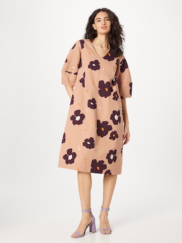 Marimekko Kleid 'Margit Lennokki' in Beige: predná strana