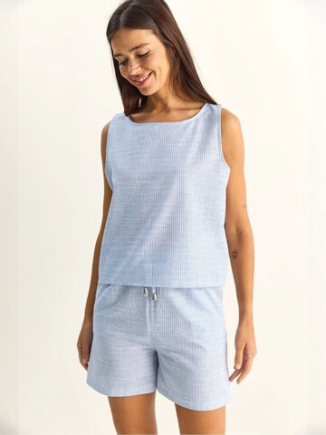 Bianco Lucci Hausanzug 'Zweiteiliges Set'‌‌‌‌‌‌‌‌‌‌ in Blau