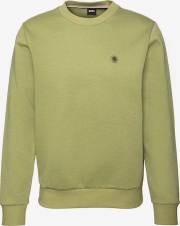 BOSS Sweatshirt 'C-Sharpe 01' in Green: front
