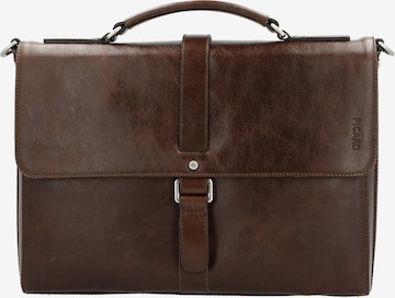 Picard Aktentasche 'Buddy' in Braun: Vorderseite