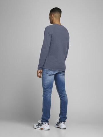 JACK & JONES Klasický střih Svetr 'Hill' – modrá
